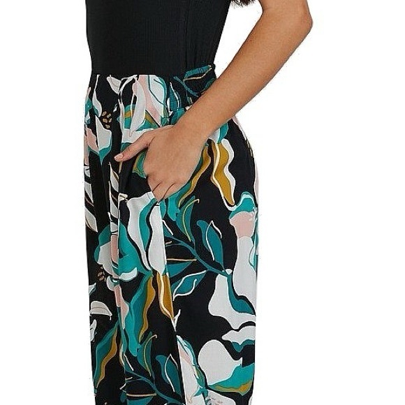 Roxy  small used Floral Print Wide-Leg Pants - Picture 8 of 9